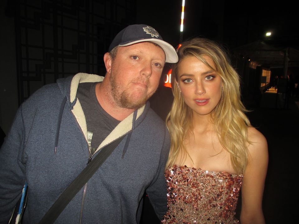 Amber Heard with RACC Trusted collector CelebrityChaos.tv