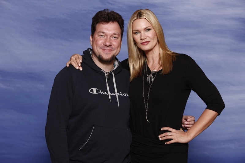 Natasha Henstridge Photo with RACC Autograph Collector RB-Autogramme Berlin