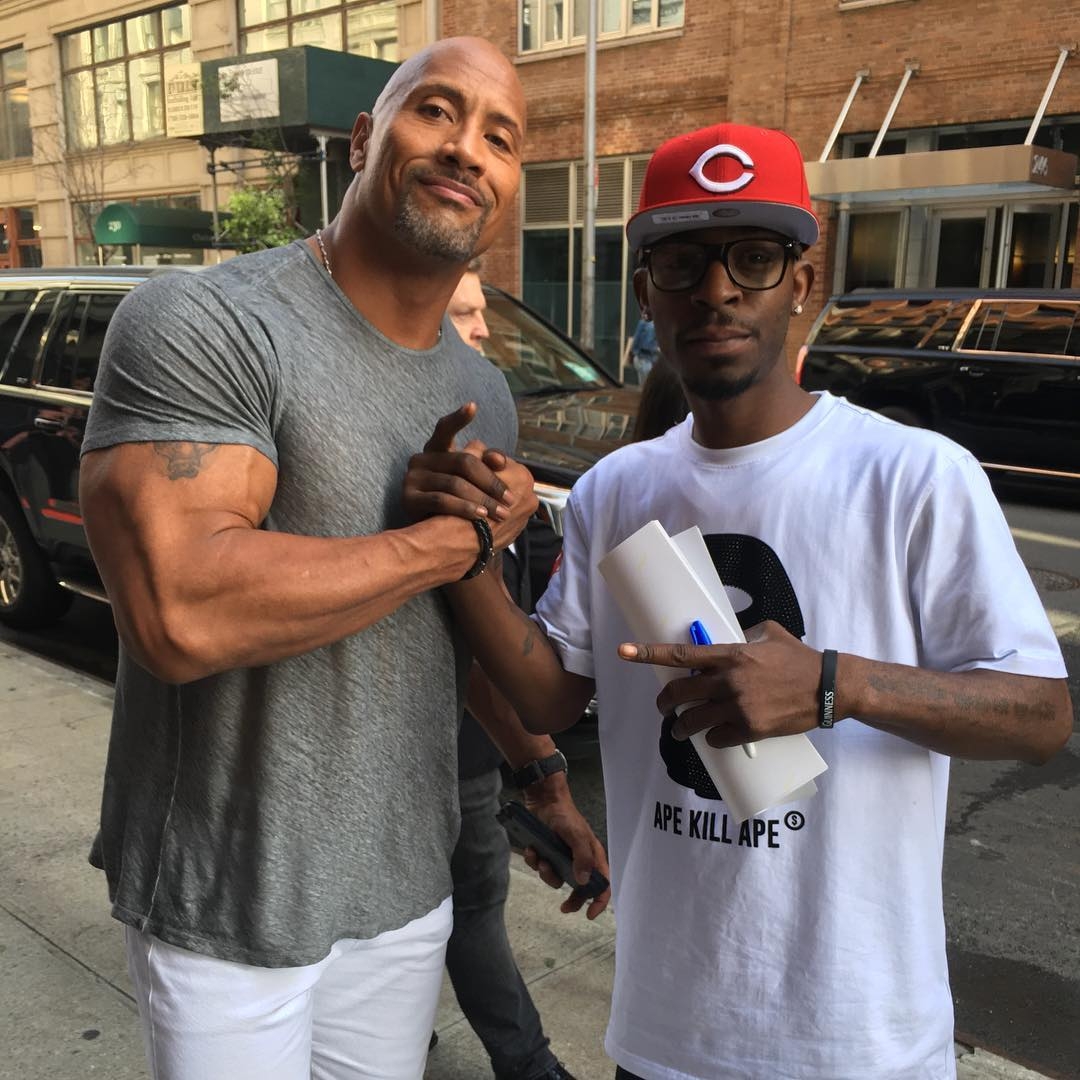Dwayne Johnson with RACC Trusted collector GTV Reality