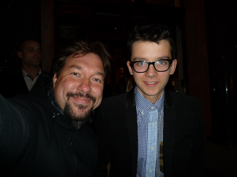 Asa Butterfield Photo with RACC Autograph Collector RB-Autogramme Berlin
