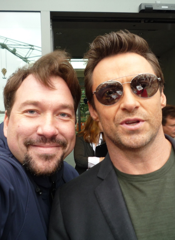 Hugh Jackman Photo with RACC Autograph Collector RB-Autogramme Berlin