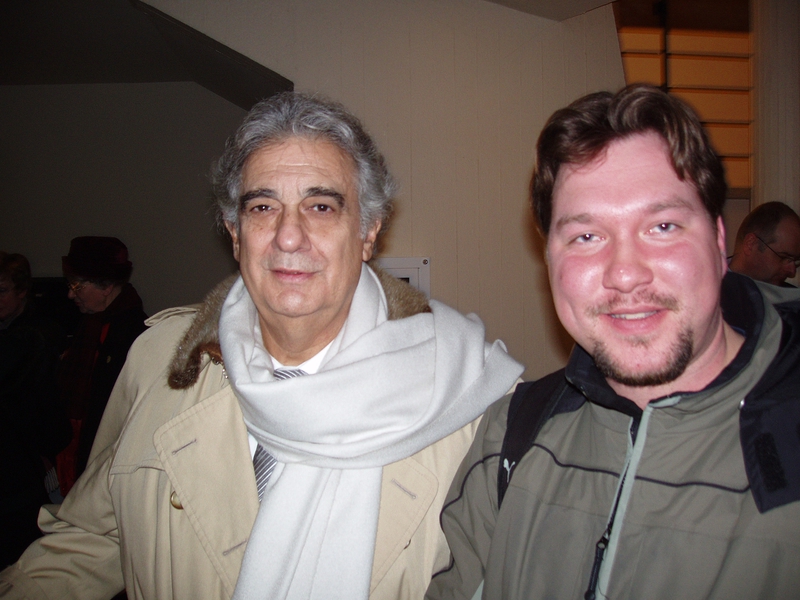 Placido Domingo Photo with RACC Autograph Collector RB-Autogramme Berlin