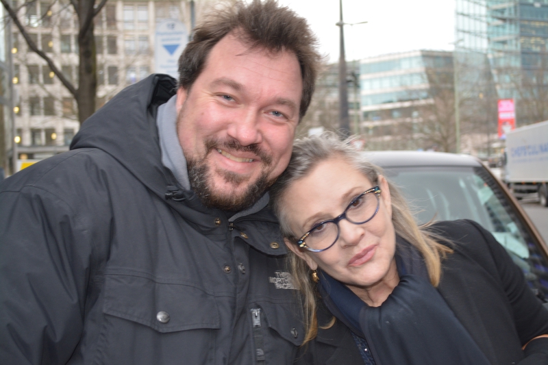 Carrie Fisher Photo with RACC Autograph Collector RB-Autogramme Berlin