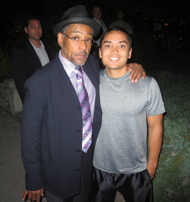 Giancarlo Esposito Photo with RACC Autograph Collector Blue Line Signatures