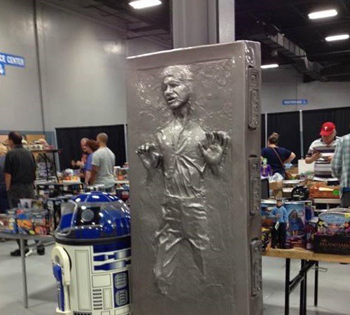 Meeting Harrison Ford: ‘Can You Please Sign my Life-Size Han Solo in Carbonite Statue?’