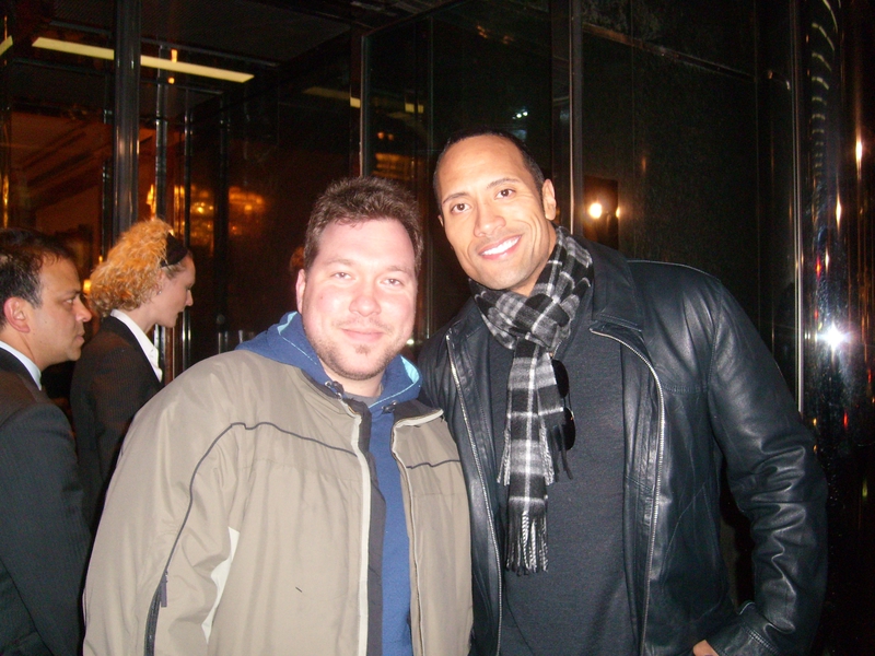 Dwayne Johnson Photo with RACC Autograph Collector RB-Autogramme Berlin