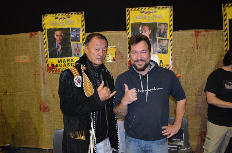 Cary-Hiroyuki Tagawa Photo with RACC Autograph Collector RB-Autogramme Berlin