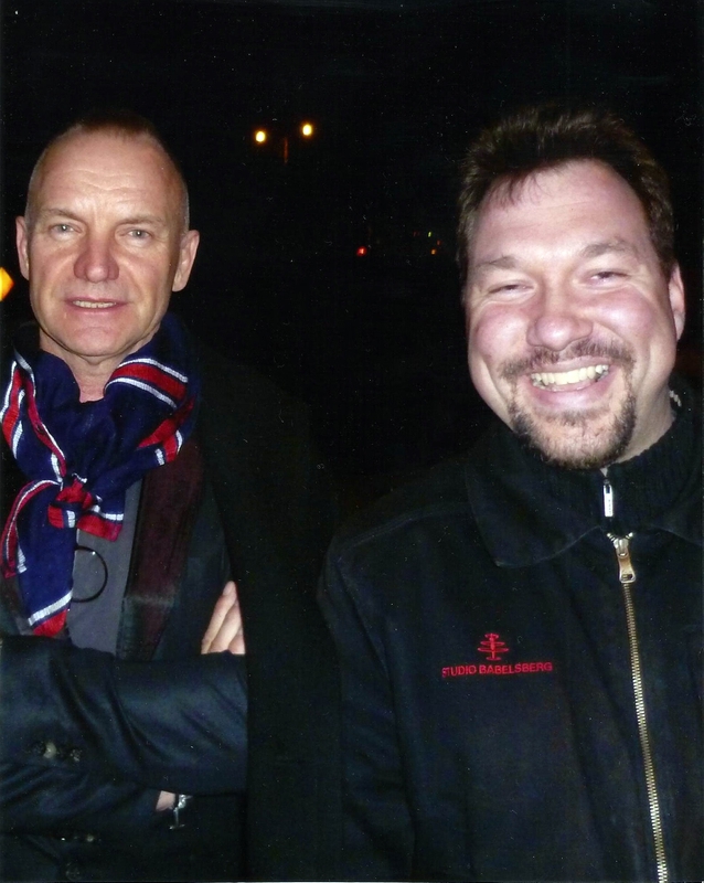 Sting Photo with RACC Autograph Collector RB-Autogramme Berlin