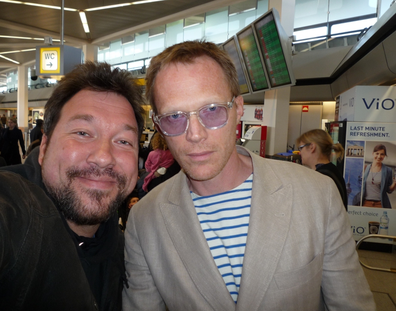 Paul Bettany Photo with RACC Autograph Collector RB-Autogramme Berlin