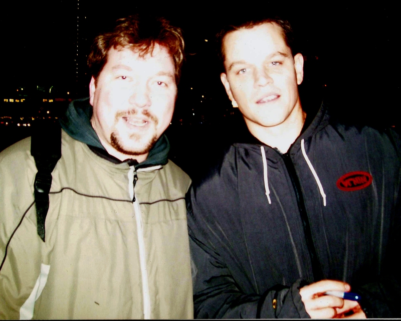 Matt Damon Photo with RACC Autograph Collector RB-Autogramme Berlin