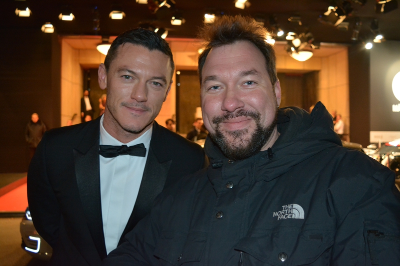 Luke Evans Photo with RACC Autograph Collector RB-Autogramme Berlin