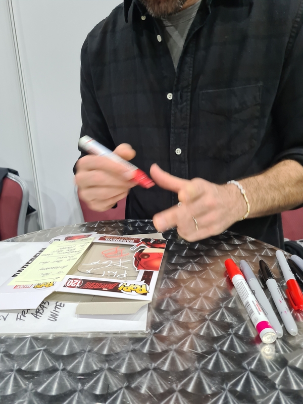 Charlie Cox Signing Autograph for RACC Autograph Collector TIBERA AUTOGRAPHS