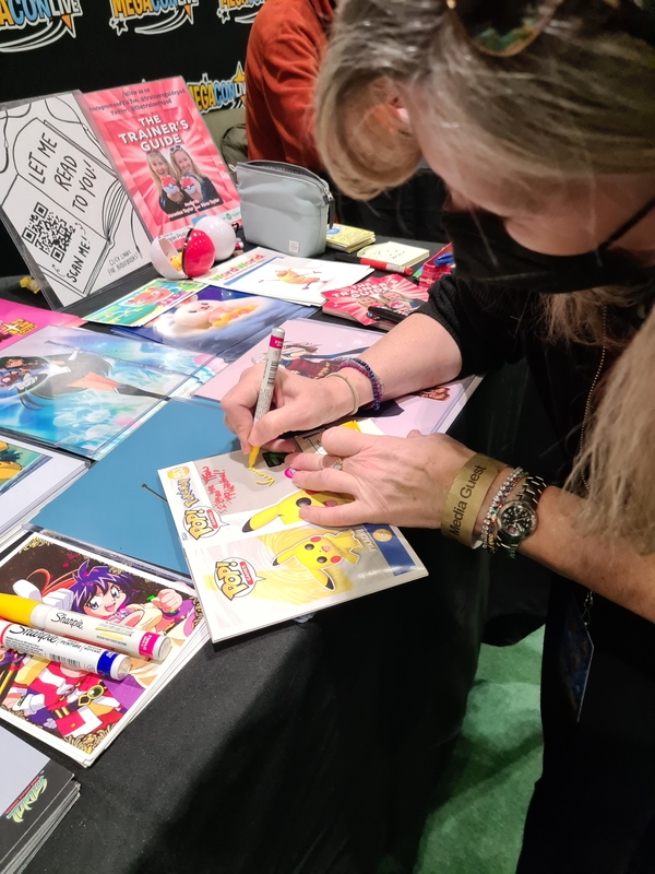 Veronica Taylor Signing Autograph for RACC Autograph Collector TIBERA AUTOGRAPHS