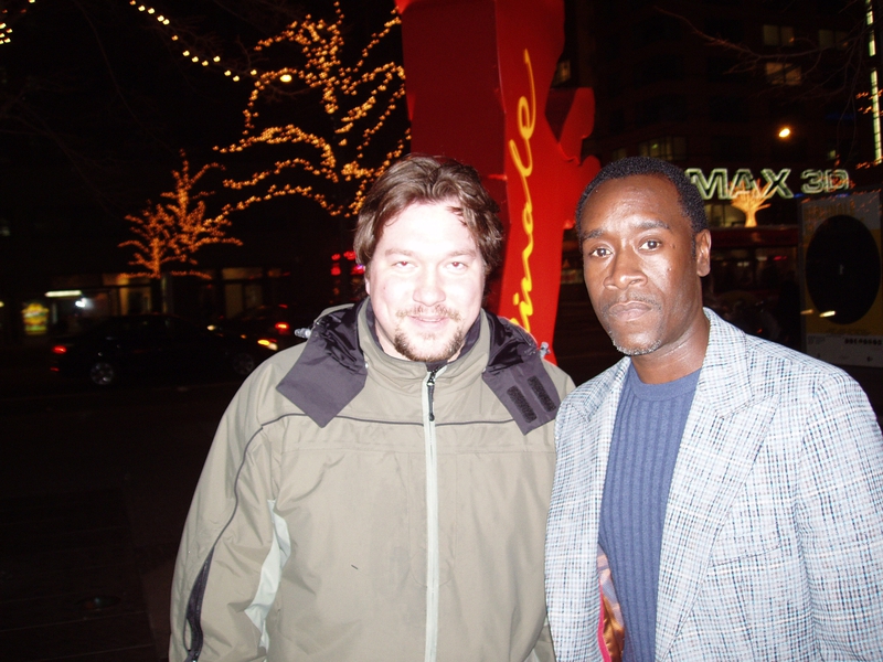 Don Cheadle Photo with RACC Autograph Collector RB-Autogramme Berlin