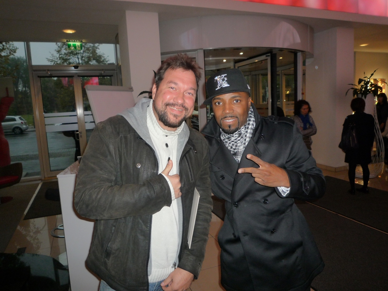 Teddy Riley Photo with RACC Autograph Collector RB-Autogramme Berlin