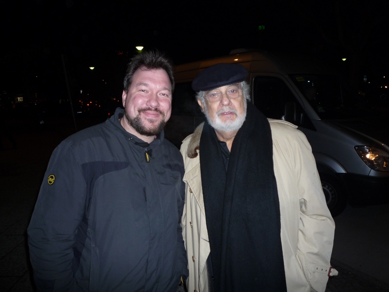 Placido Domingo Photo with RACC Autograph Collector RB-Autogramme Berlin