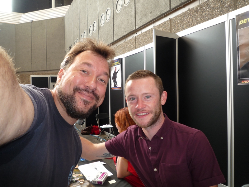 Devon Murray Photo with RACC Autograph Collector RB-Autogramme Berlin