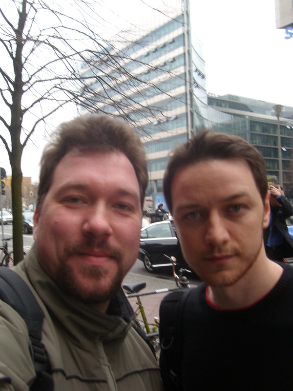 James McAvoy Photo with RACC Autograph Collector RB-Autogramme Berlin