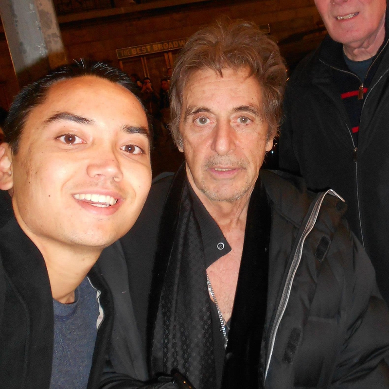 Al Pacino Photo with RACC Autograph Collector Blue Line Signatures Al Pacino Photo with RACC Autograph Collector Blue Line Signatures