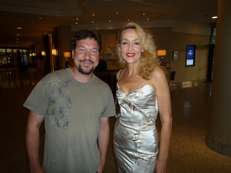 Jerry Hall Photo with RACC Autograph Collector RB-Autogramme Berlin Jerry Hall Photo with RACC Autograph Collector RB-Autogramme Berlin
