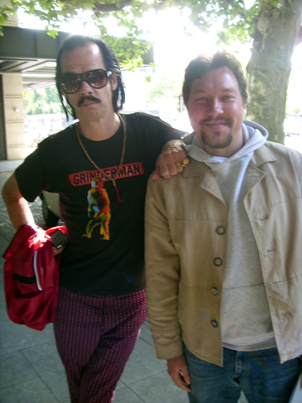 Nick Cave Photo with RACC Autograph Collector RB-Autogramme Berlin