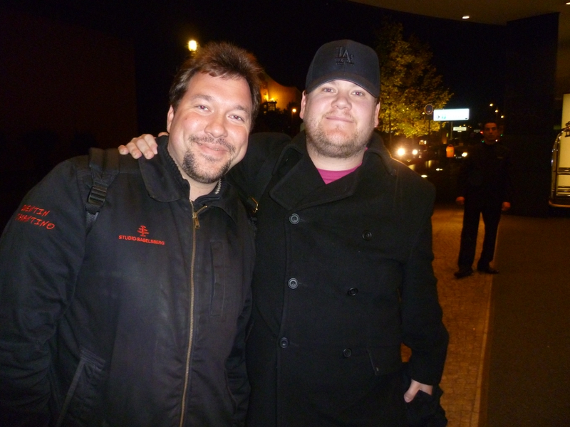 James Corden Photo with RACC Autograph Collector RB-Autogramme Berlin