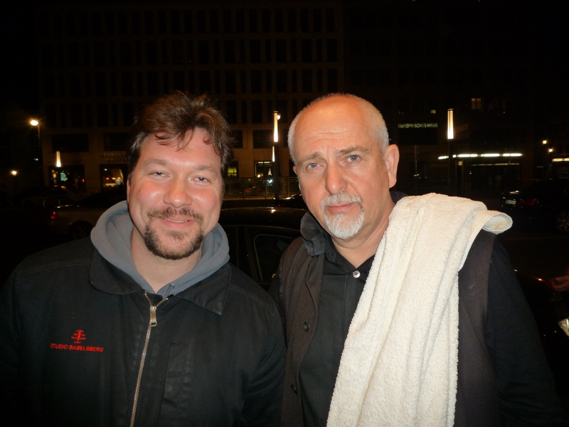 Peter Gabriel Photo with RACC Autograph Collector RB-Autogramme Berlin