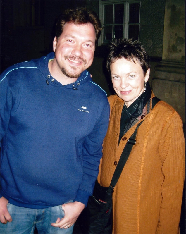 Laurie Anderson Photo with RACC Autograph Collector RB-Autogramme Berlin
