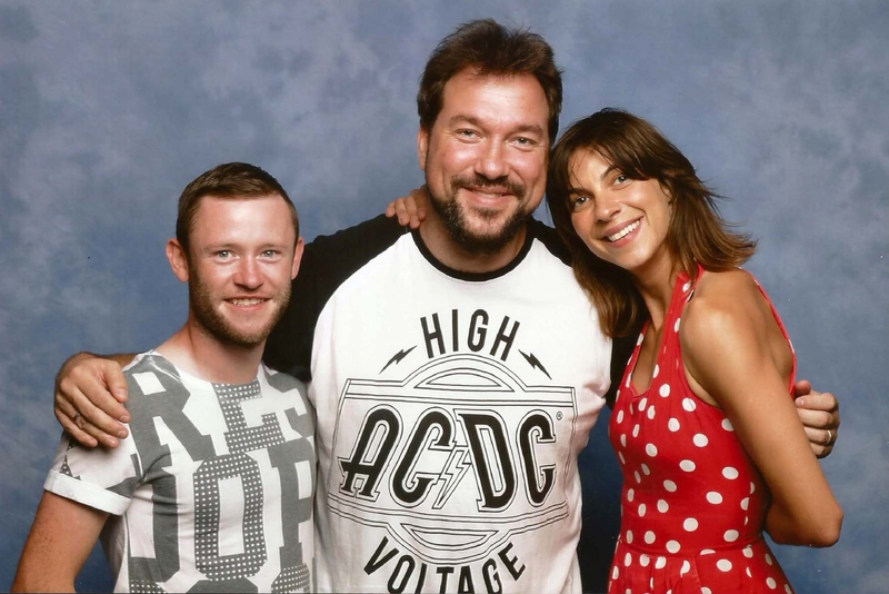 Devon Murray Natalia Tena Photo with RACC Autograph Collector RB-Autogramme Berlin