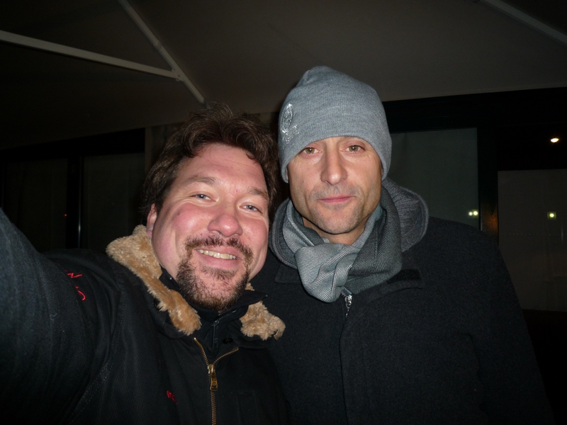 Mark Strong Photo with RACC Autograph Collector RB-Autogramme Berlin