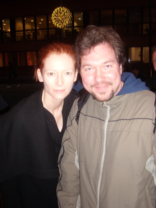 Tilda Swinton Photo with RACC Autograph Collector RB-Autogramme Berlin