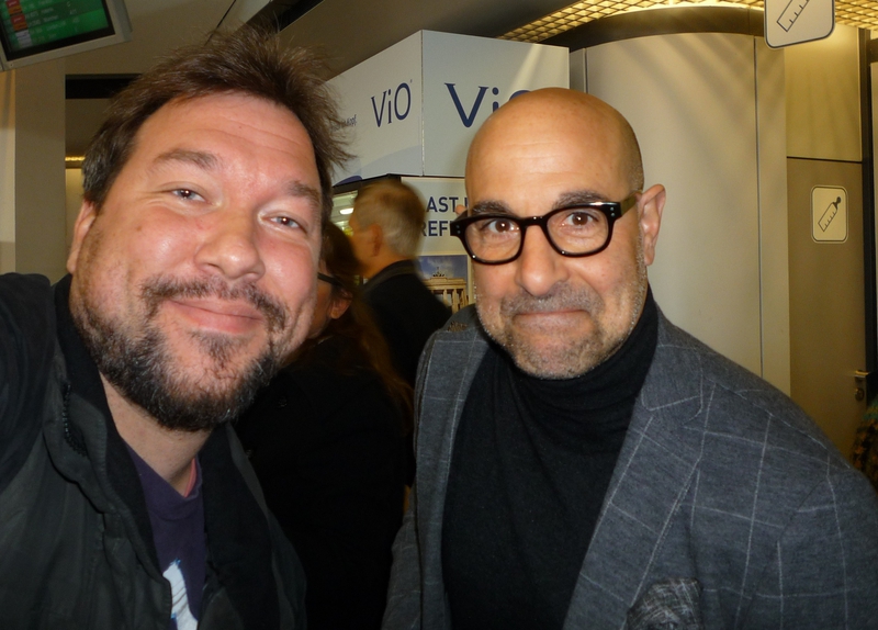 Stanley Tucci Photo with RACC Autograph Collector RB-Autogramme Berlin