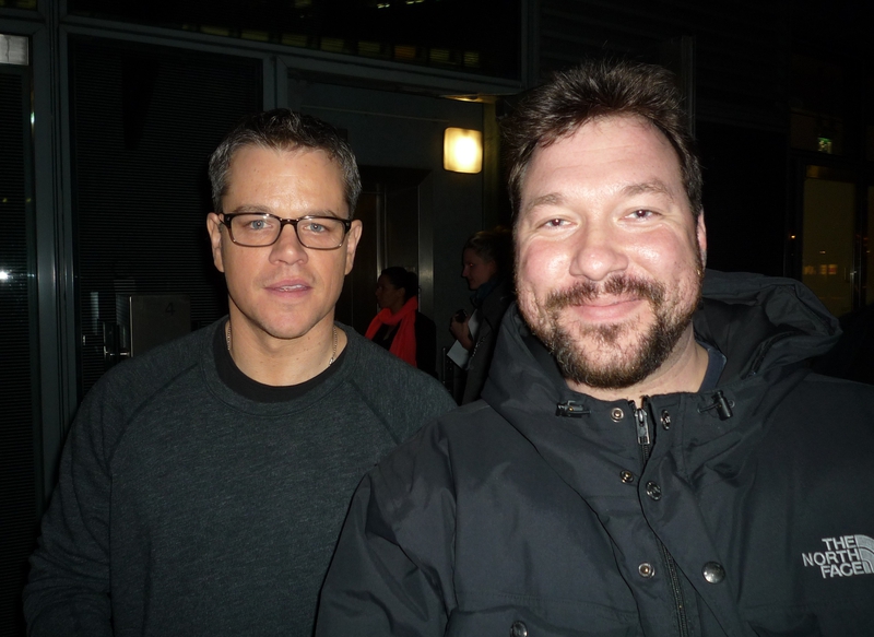 Matt Damon Photo with RACC Autograph Collector RB-Autogramme Berlin