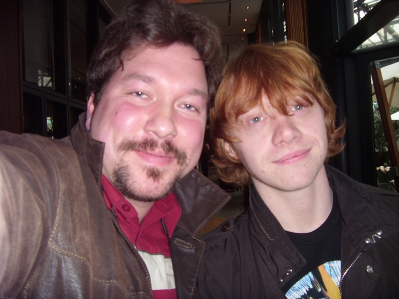 Rupert Grint Photo with RACC Autograph Collector RB-Autogramme Berlin