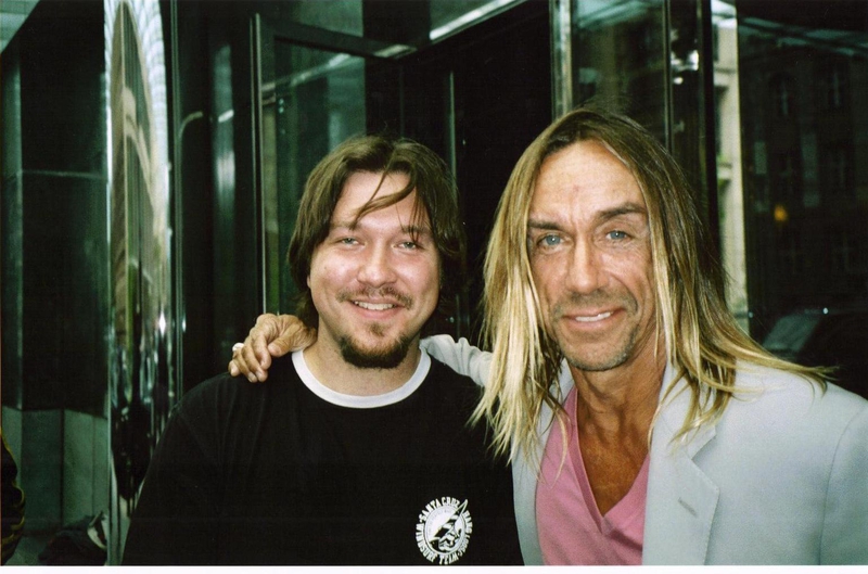 Iggy Pop Photo with RACC Autograph Collector RB-Autogramme Berlin