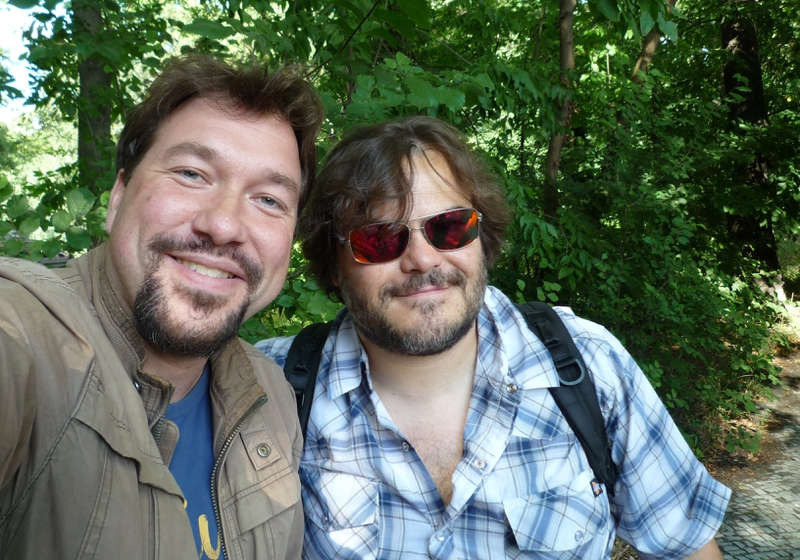 Jack Black Photo with RACC Autograph Collector RB-Autogramme Berlin