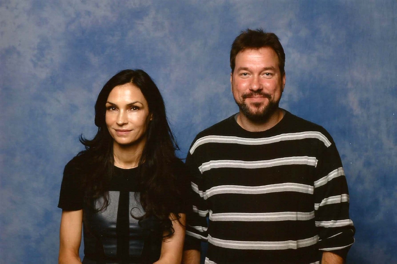 Famke Janssen Photo with RACC Autograph Collector RB-Autogramme Berlin