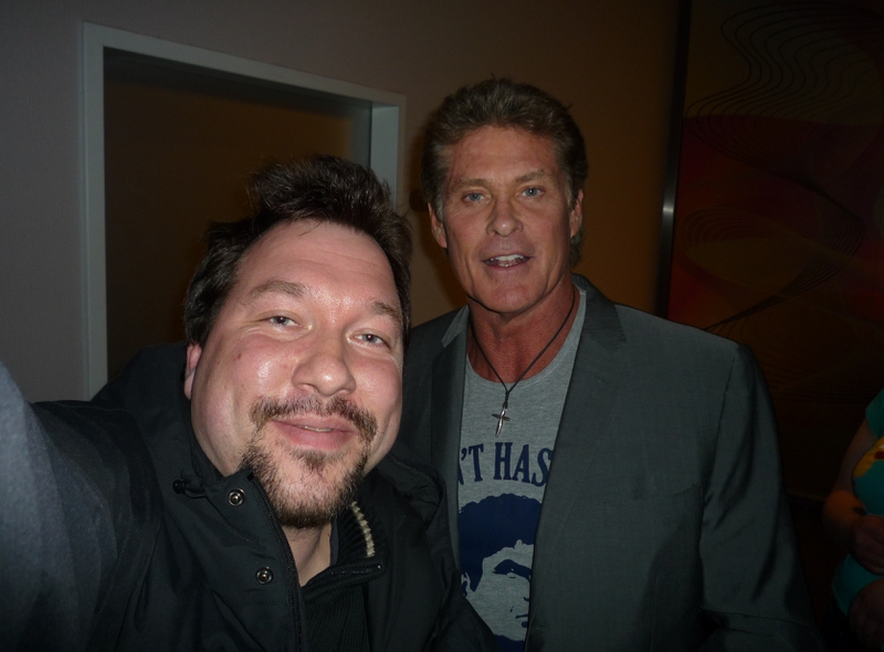 David Hasselhoff Photo with RACC Autograph Collector RB-Autogramme Berlin