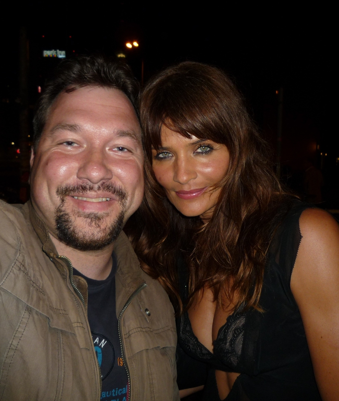 Helena Christensen Photo with RACC Autograph Collector RB-Autogramme Berlin