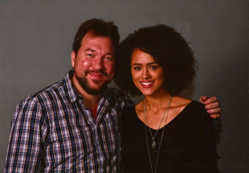 Nathalie Emmanuel Photo with RACC Autograph Collector RB-Autogramme Berlin