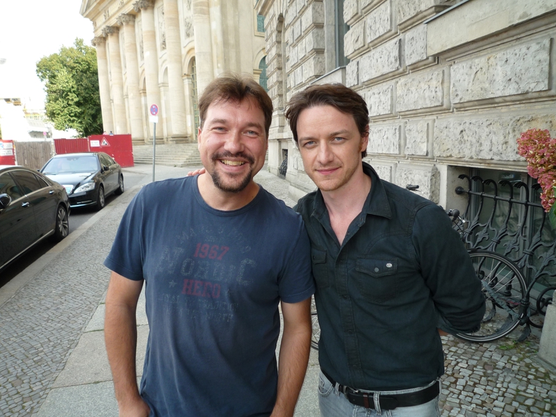 James McAvoy Photo with RACC Autograph Collector RB-Autogramme Berlin