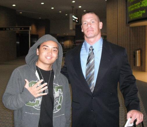 John Cena Photo with RACC Autograph Collector Blue Line Signatures