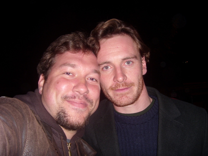 Michael Fassbender Photo with RACC Autograph Collector RB-Autogramme Berlin