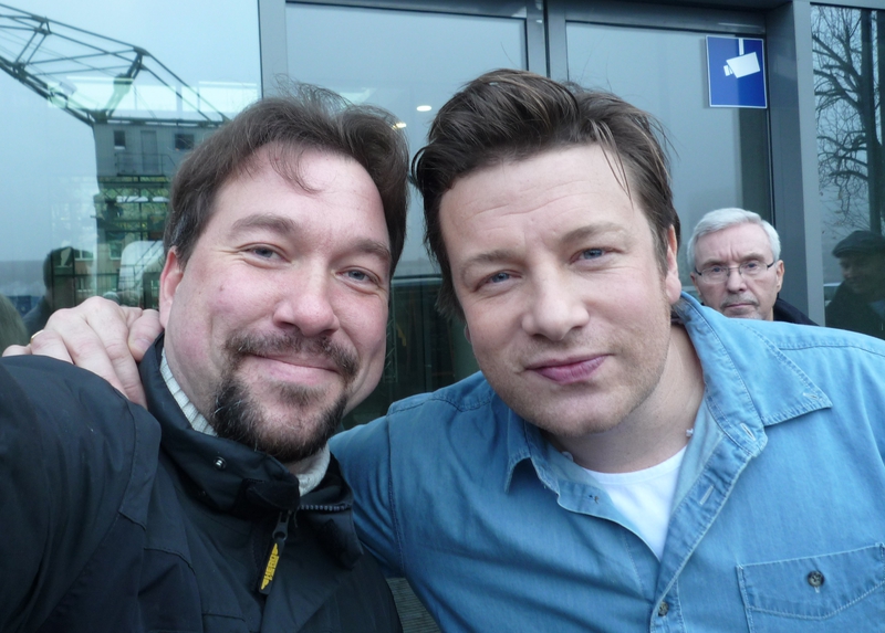 Jamie Oliver Photo with RACC Autograph Collector RB-Autogramme Berlin