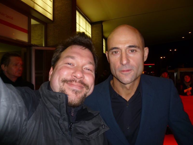 Mark Strong Photo with RACC Autograph Collector RB-Autogramme Berlin