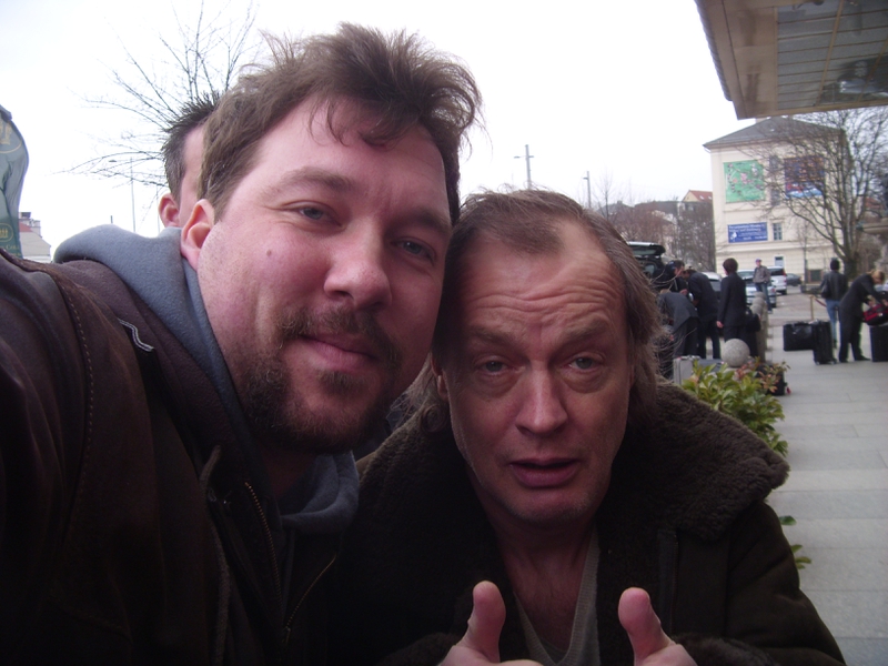 Angus Young Photo with RACC Autograph Collector RB-Autogramme Berlin