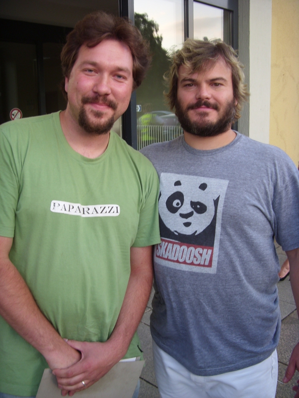 Jack Black Photo with RACC Autograph Collector RB-Autogramme Berlin
