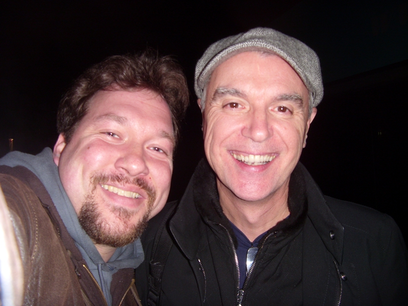 David Byrne Photo with RACC Autograph Collector RB-Autogramme Berlin David Byrne Photo with RACC Autograph Collector RB-Autogramme Berlin