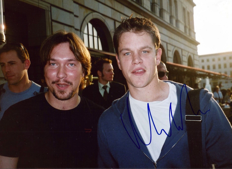 Matt Damon Photo with RACC Autograph Collector RB-Autogramme Berlin