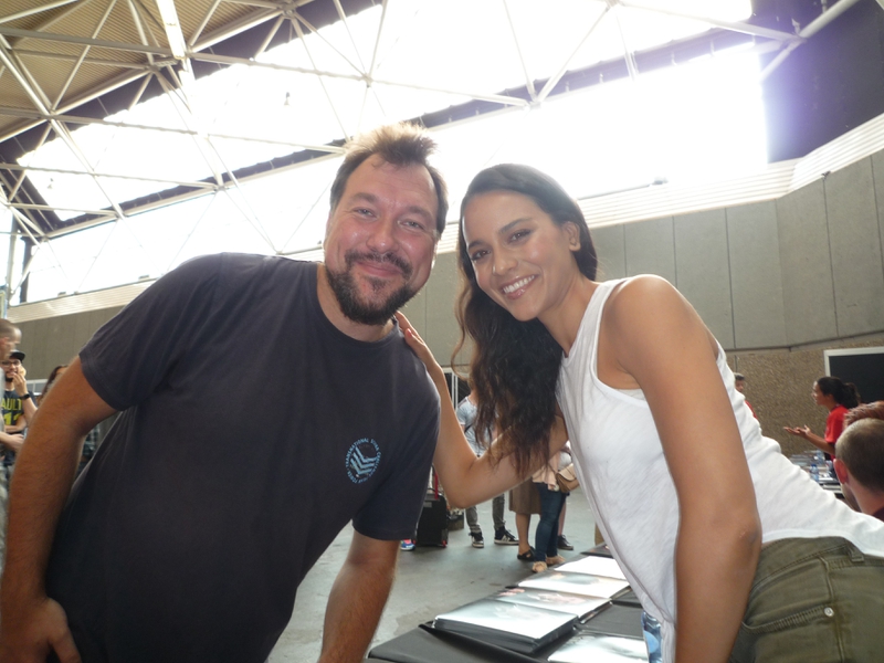 Maya Stojan Photo with RACC Autograph Collector RB-Autogramme Berlin